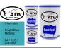 Preview: Chevrolet, Bright Blue Metallic, 24 / 24C / WA9346: 500ml Lackdose + 500ml Klarlack + 250ml Härter - Set, von ATW Autoteile West.